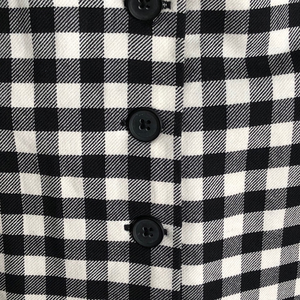 L’Academie Black White Checker Cropped Top XL NWT Coastal Cowgirl - Picture 6 of 11